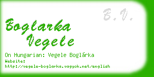 boglarka vegele business card